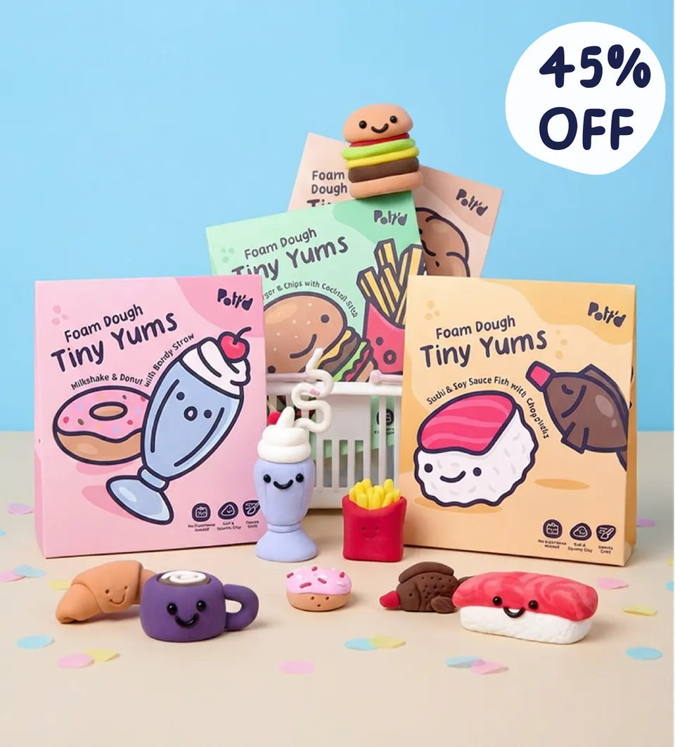 Pott'd Bundles Tiny Yums set kit argilla mini dolci