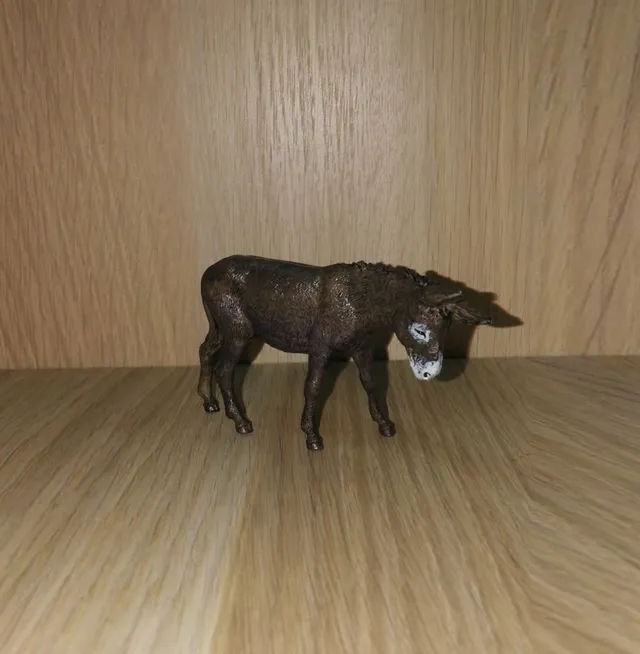 Ditta Montanini Pastori Landi Asinello animale presepe statuina