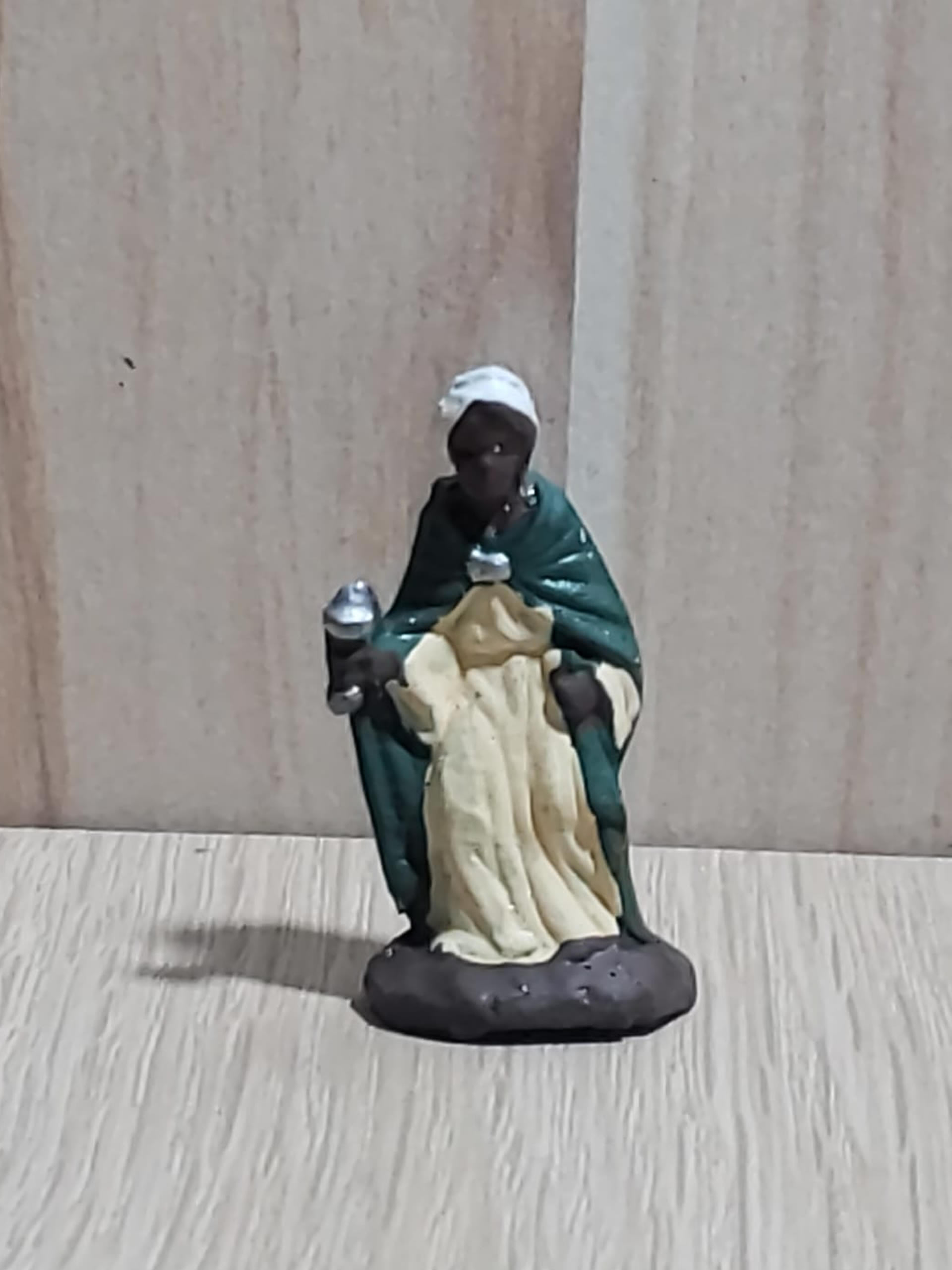 Ditta Montanini Pastori terracotta TC3008 Re Maggio statuina