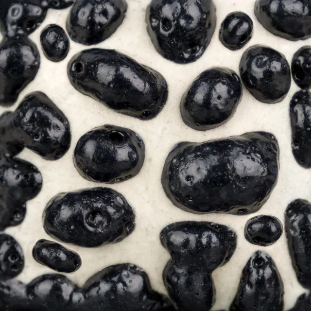 Mayco Ritual Glaze Black Moon Rocks smalto gres nero materico