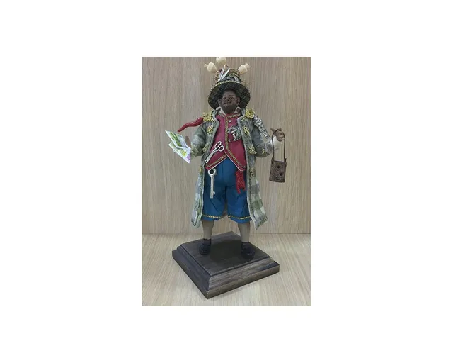 Montanini Terracotta PV2 Gobbo Portafortuna 25 cm vestito