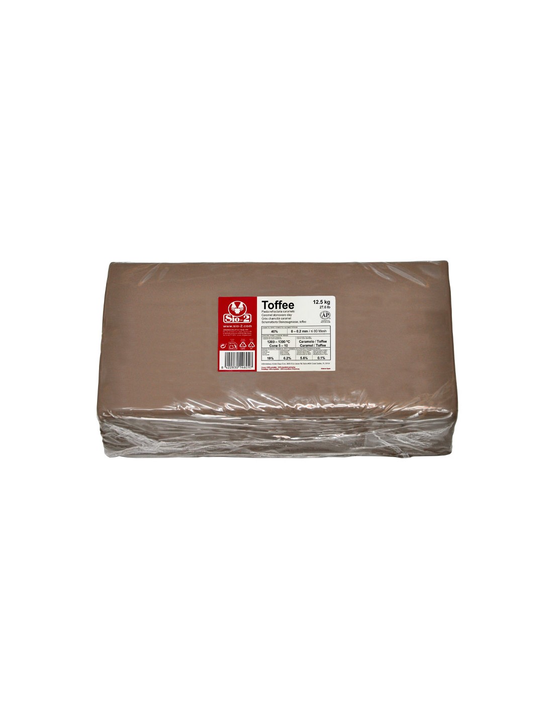 Sio-2 Toffee argilla refrattaria grès beige caramello