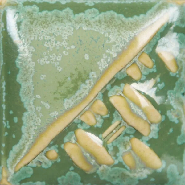 Mayco Stoneware Ivy smalto gres verde variegato alimentare