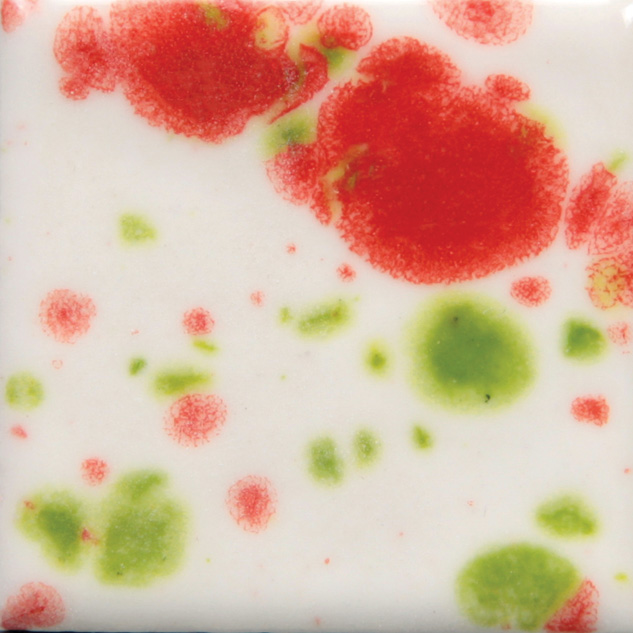 Mayco Jungle Gems Noel smalto cristallina rosso verde