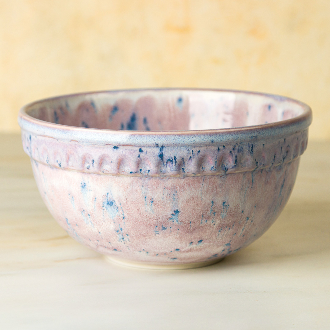Mayco Stoneware Bisque Small Vintage Mixing Bowl biscotto