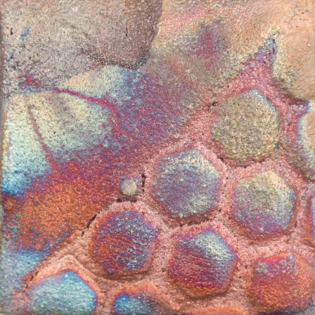 Smalto Raku Peacock Matte RK-106 ceramico rame opaco iridescente