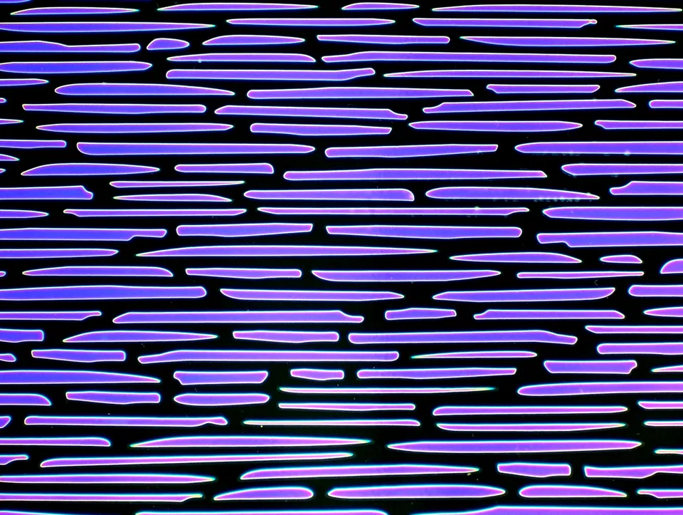 Cbs Borderline Dashes vetro dicroico verde magenta blu
