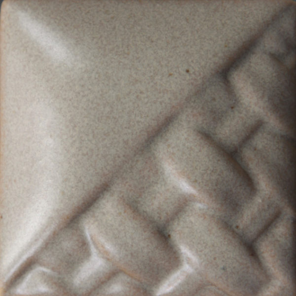 Mayco Stoneware Dunes smalto ceramico bianco opaco texture