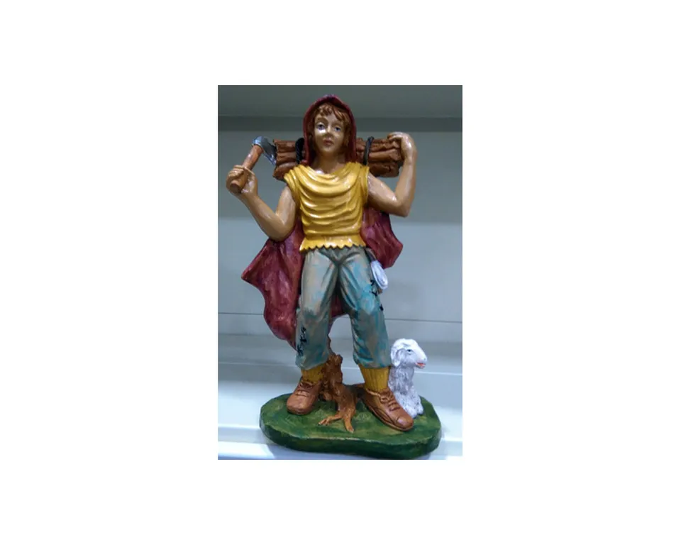 Ditta Montanini Pastori legno G30-17 pastore con legna 30 cm
