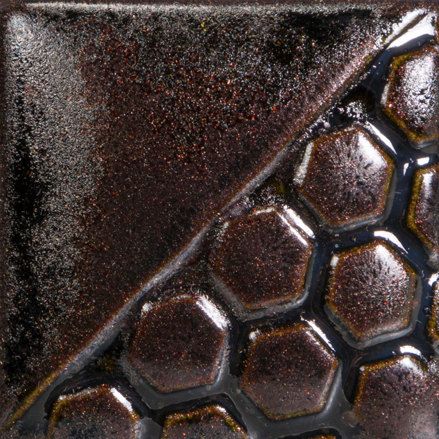 Mayco Elements Black Adventurine smalto ceramico nero metallico