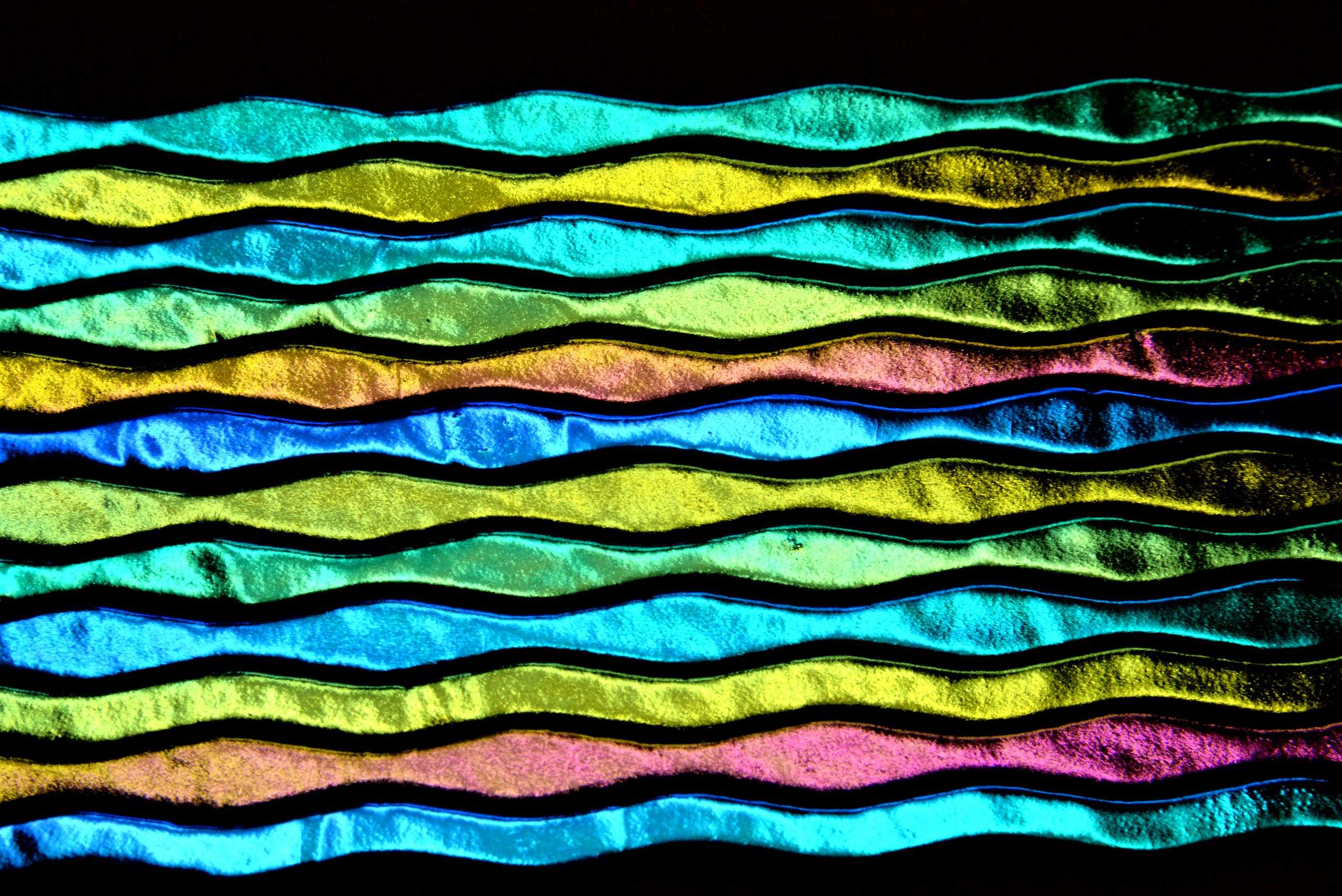 Cbs Dichroic Firestrips Natural Wavy vetro dicroico 10 pezzi