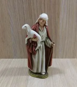 Ditta Montanini Pastori Landi 420-1168 pastore presepe con agnello 11 cm