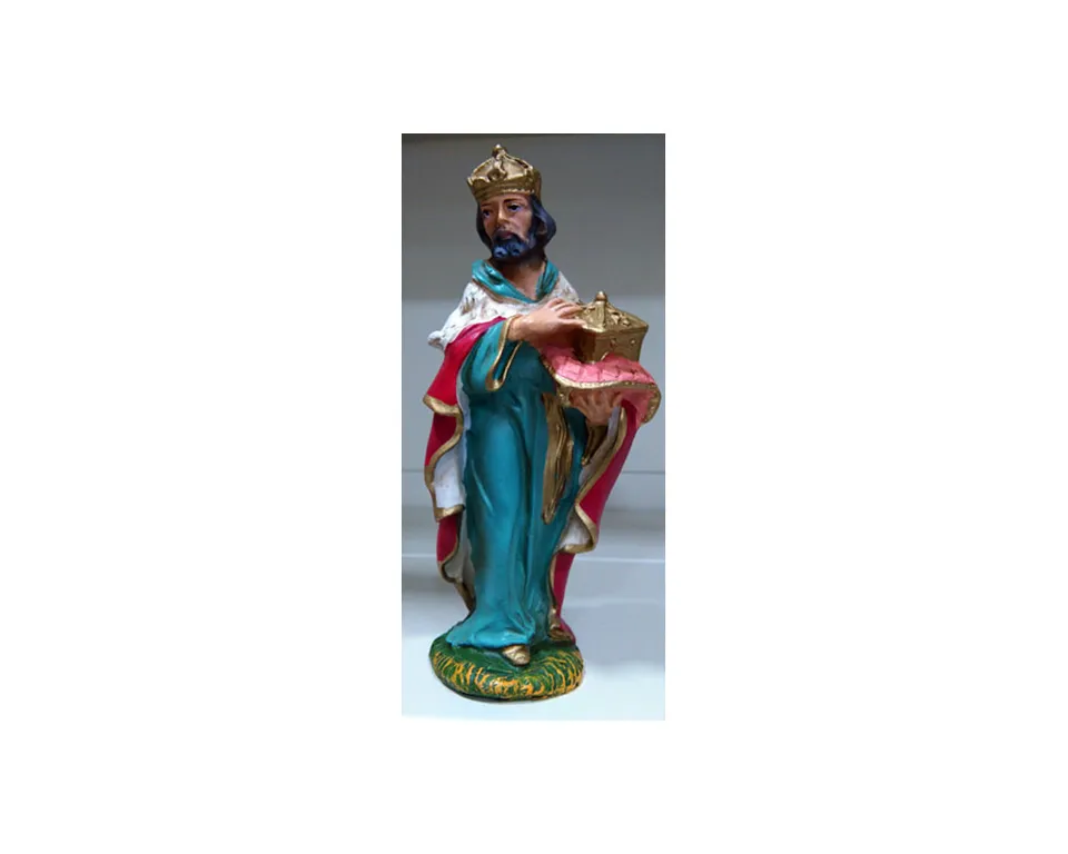 Ditta Montanini Pastori 30 cm G317 Re Bianco carta pesta presepe