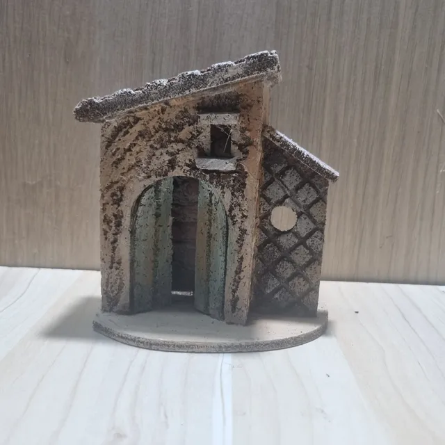 Ditta Montanini Casette in sughero C3 casetta presepe sughero