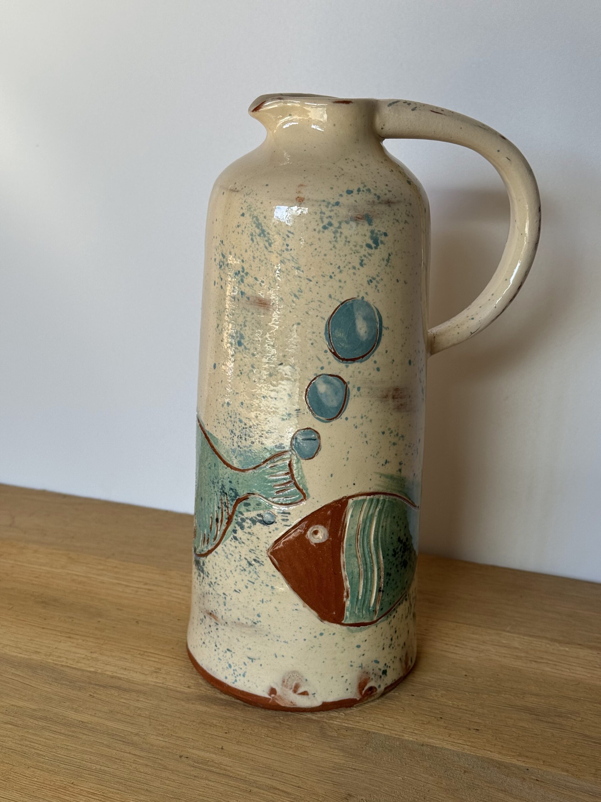 OrientéObjets Figuerolles Pichet Poissons brocca pesci