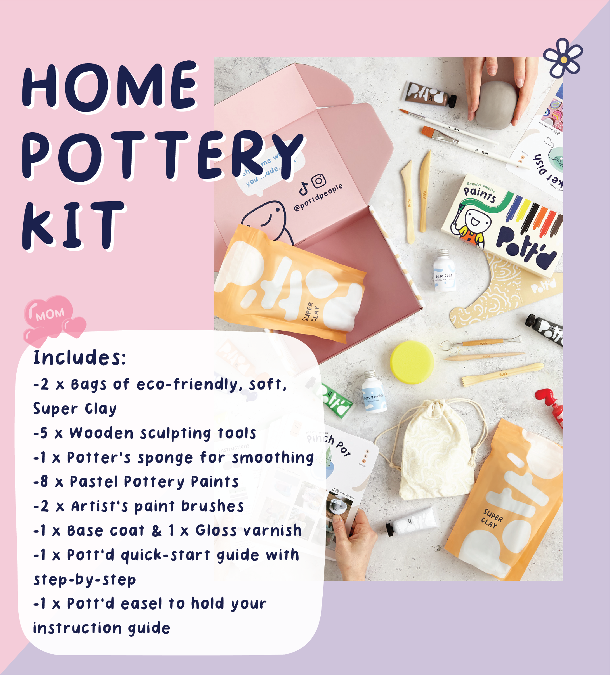 Pott'd Bundles Mother's Day Gift Bundle kit regalo creativi