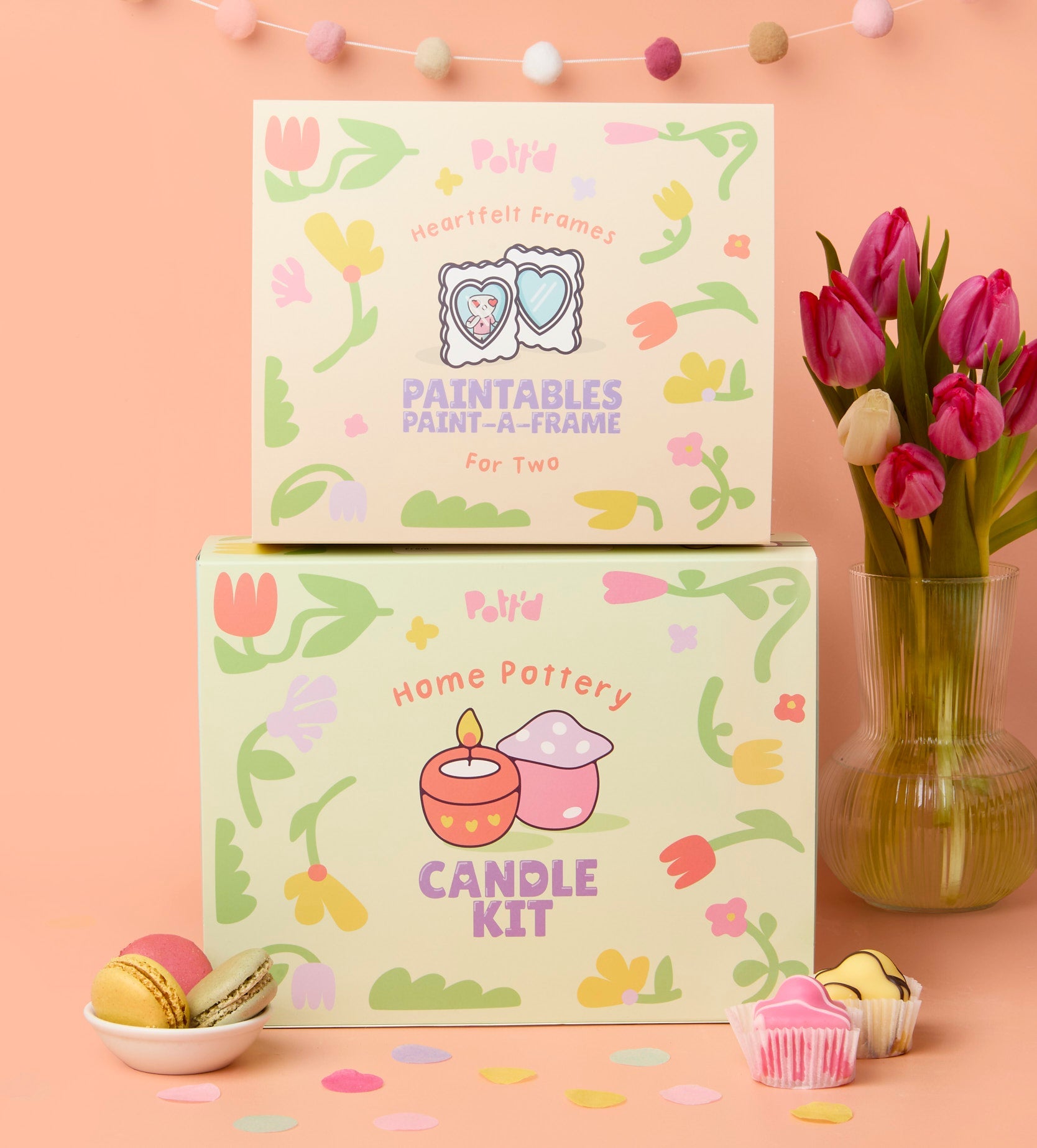 Pott'd Bundles Handmade Moments kit candele argilla e cornici