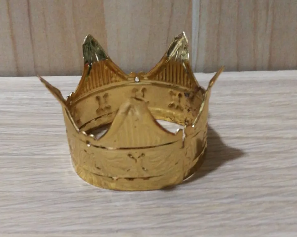 Stellari e aureole SA28 corona oro 4x3,5 cm presepe