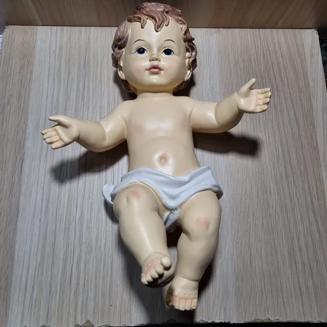 Ditta Montanini Natività Bimbo Resina 28 cm Gesù