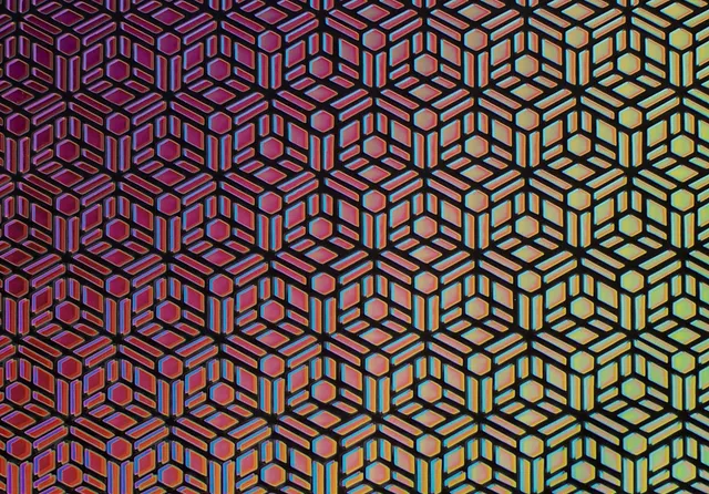 CBS Borderline Geometric Mixture vetro dicroico quarto foglio