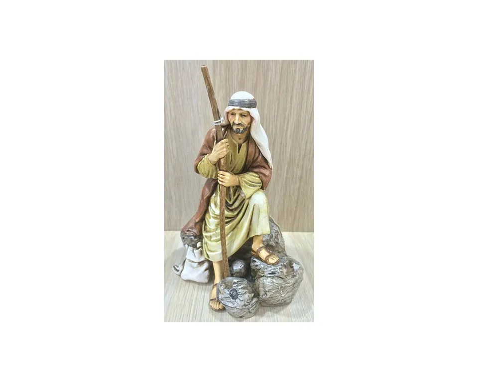 Ditta Montanini Pastori Landi 1313 Guardiano statuina resina 13 cm