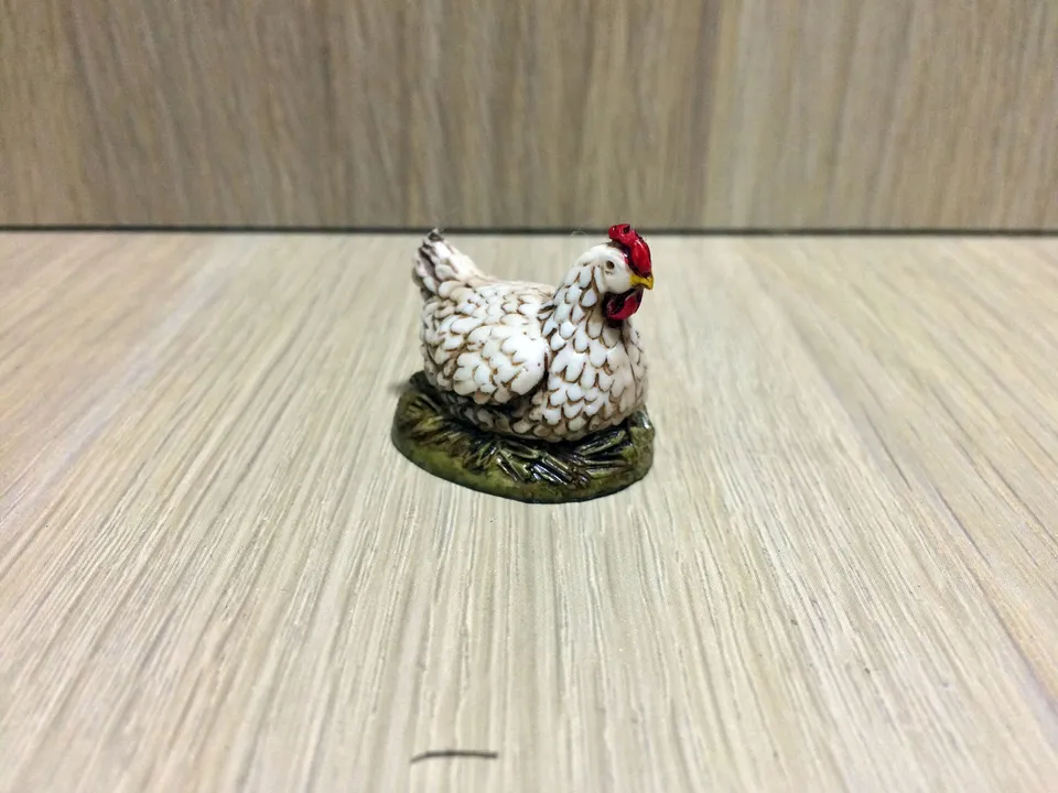 Ditta Montanini Animali Gallina 0204-004 statuina presepe
