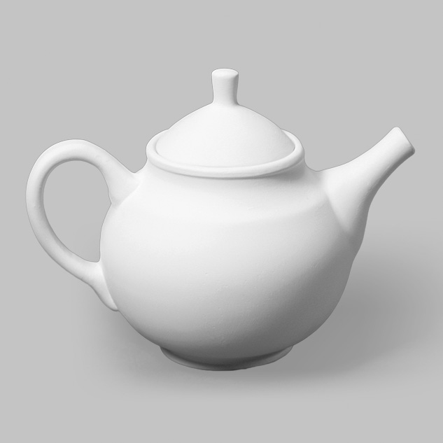 Mayco Stoneware Bisque Teapot teiera biscotto gres