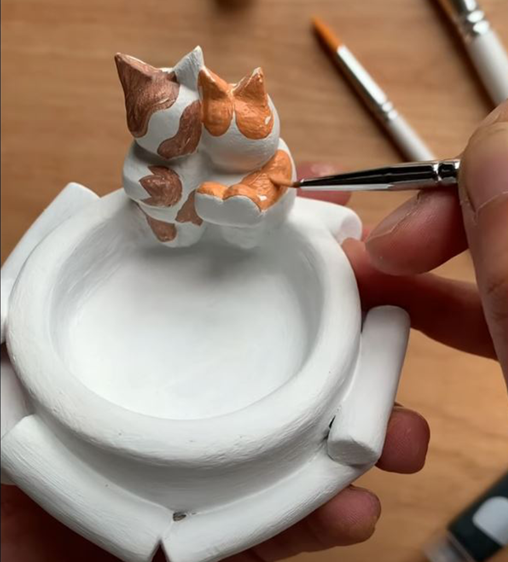 Pott'd Projects Campfire Kittens kit ceramica fai da te casa