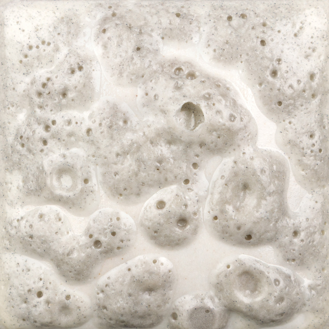 Mayco Ritual White Moon Rocks smalto ceramica texture