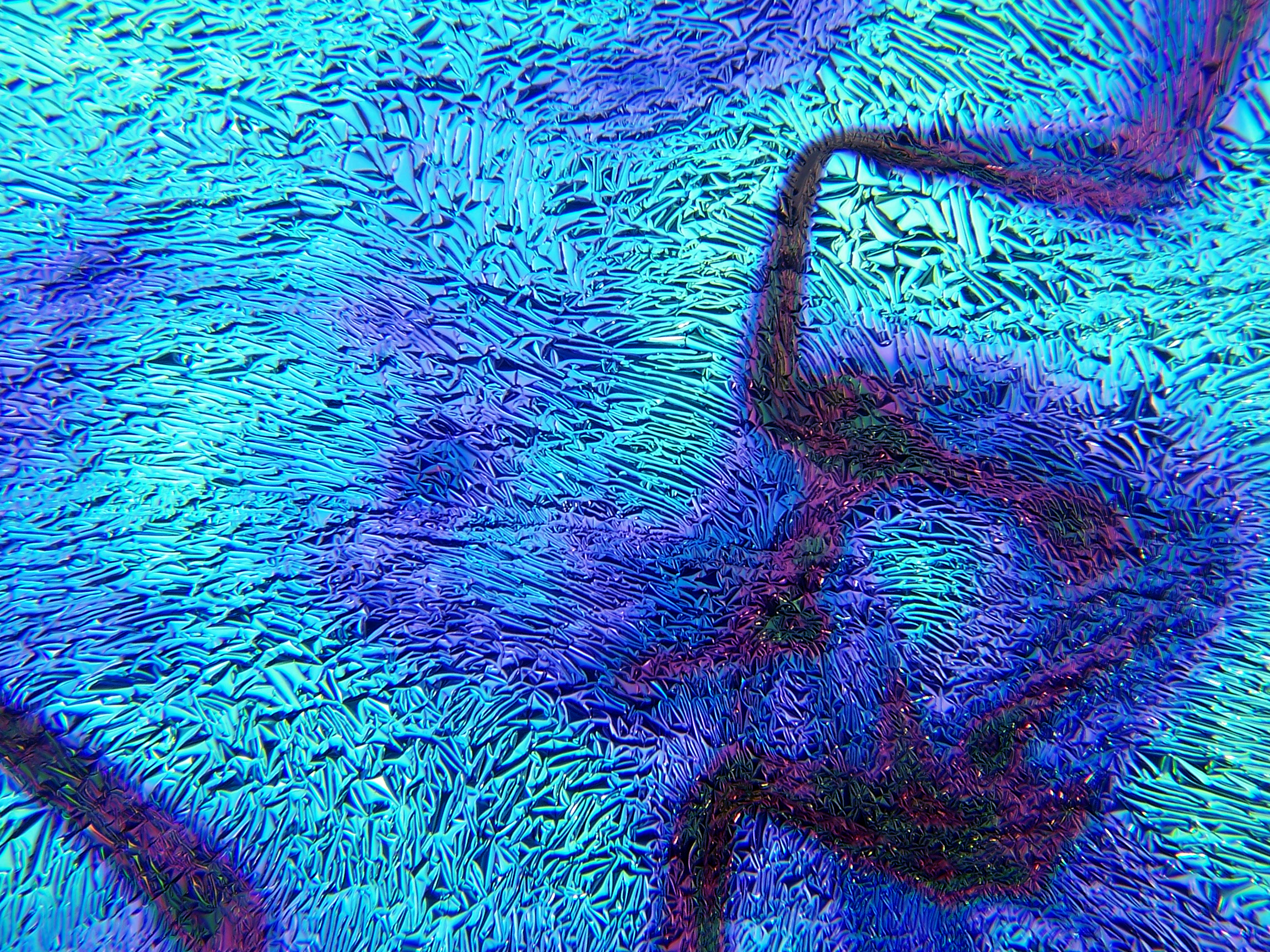 Cbs Crinklized Dichroic rivestimento vetro fusione texture ruvida