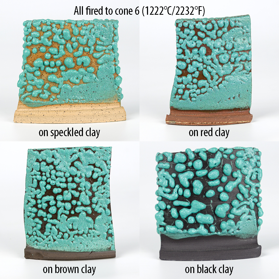 Mayco Ritual Turquoise Moon Rocks smalto turchese materico
