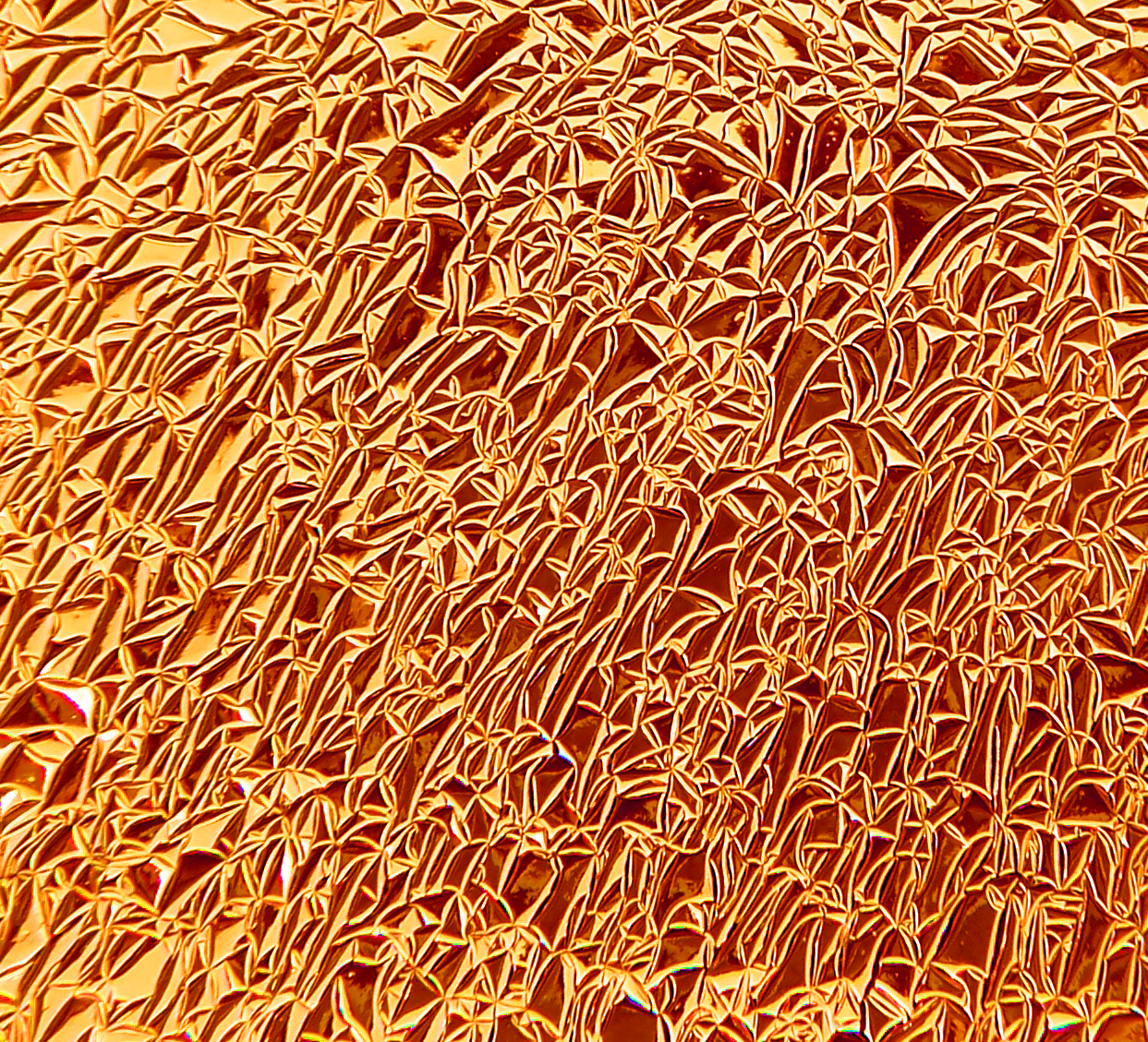 Cbs Dichroic Crinklized Cyan Red vetro tondo fusione