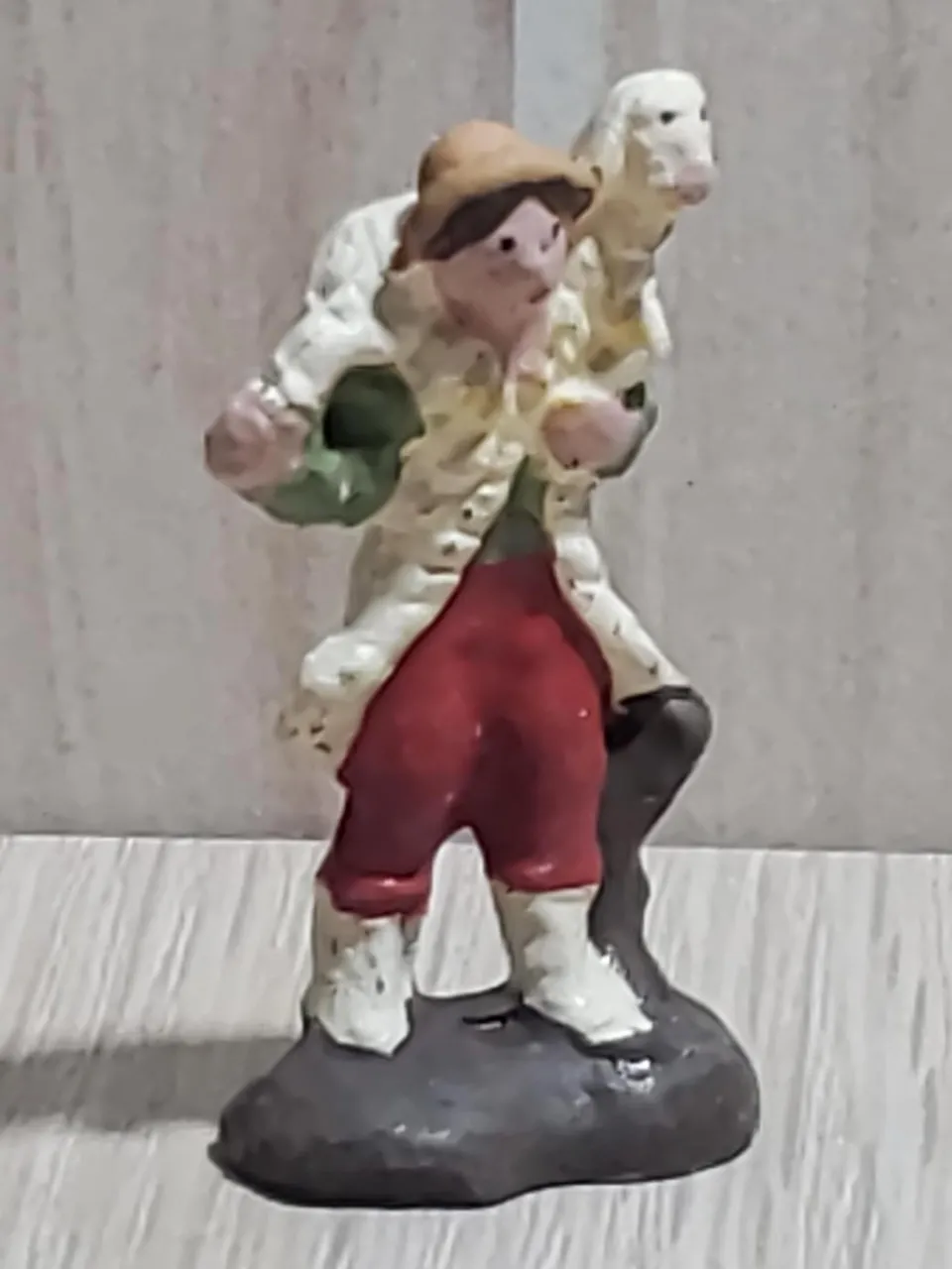 Ditta Montanini Pastori in terracotta TC30033 statuina pastore