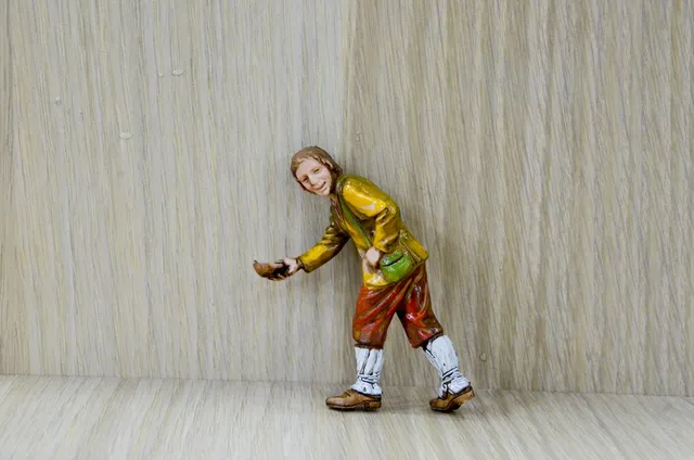Montanini Pastori Landi 0345-40 Uomo Tazza Statuina 10 cm