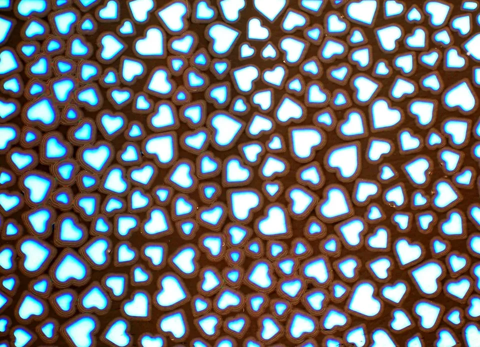 Cbs Dichroic Borderline Hearts vetro fusione quarto foglio