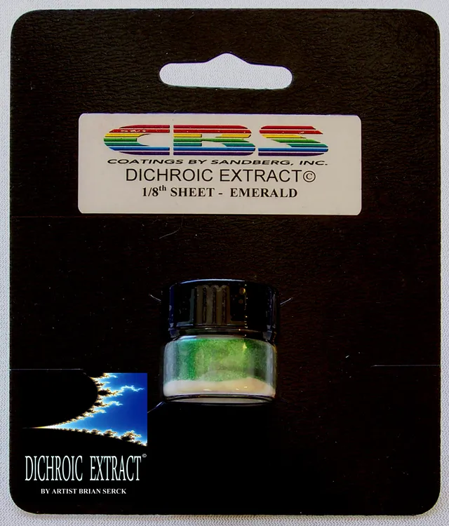 CBS Dichroic Extract Emerald vetro dicroico 1/8 foglio