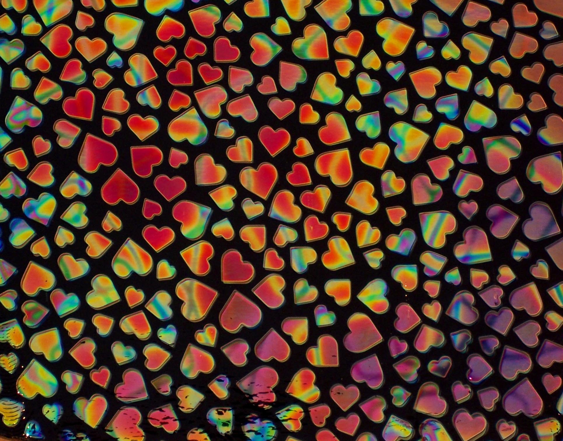 Cbs Dichroic Borderline Hearts vetro fusione Mixture Fusion