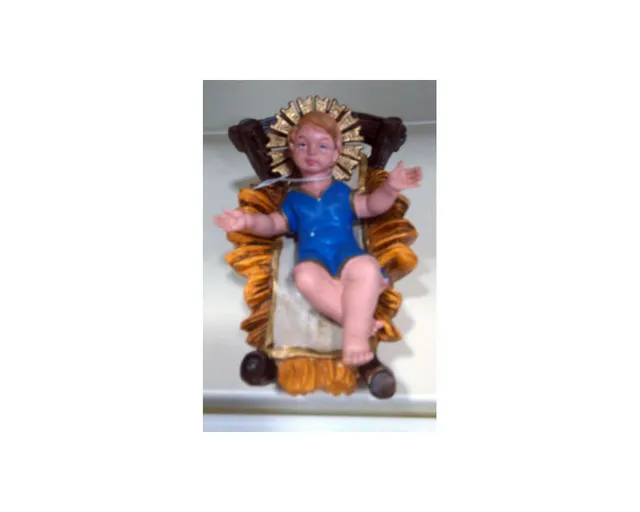 Ditta Montanini G313 bambino con culla carta pesta 20 cm