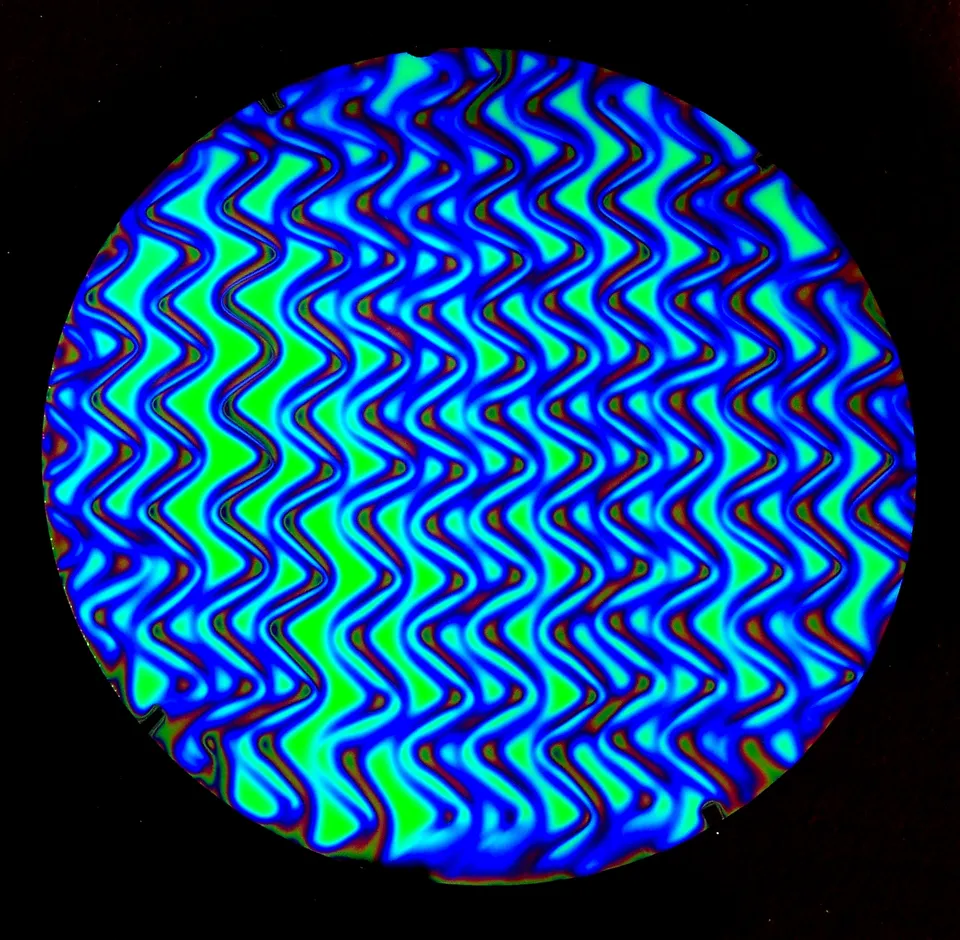 CBS Dichroic Twizzle Emerald vetro dicroico smeraldo