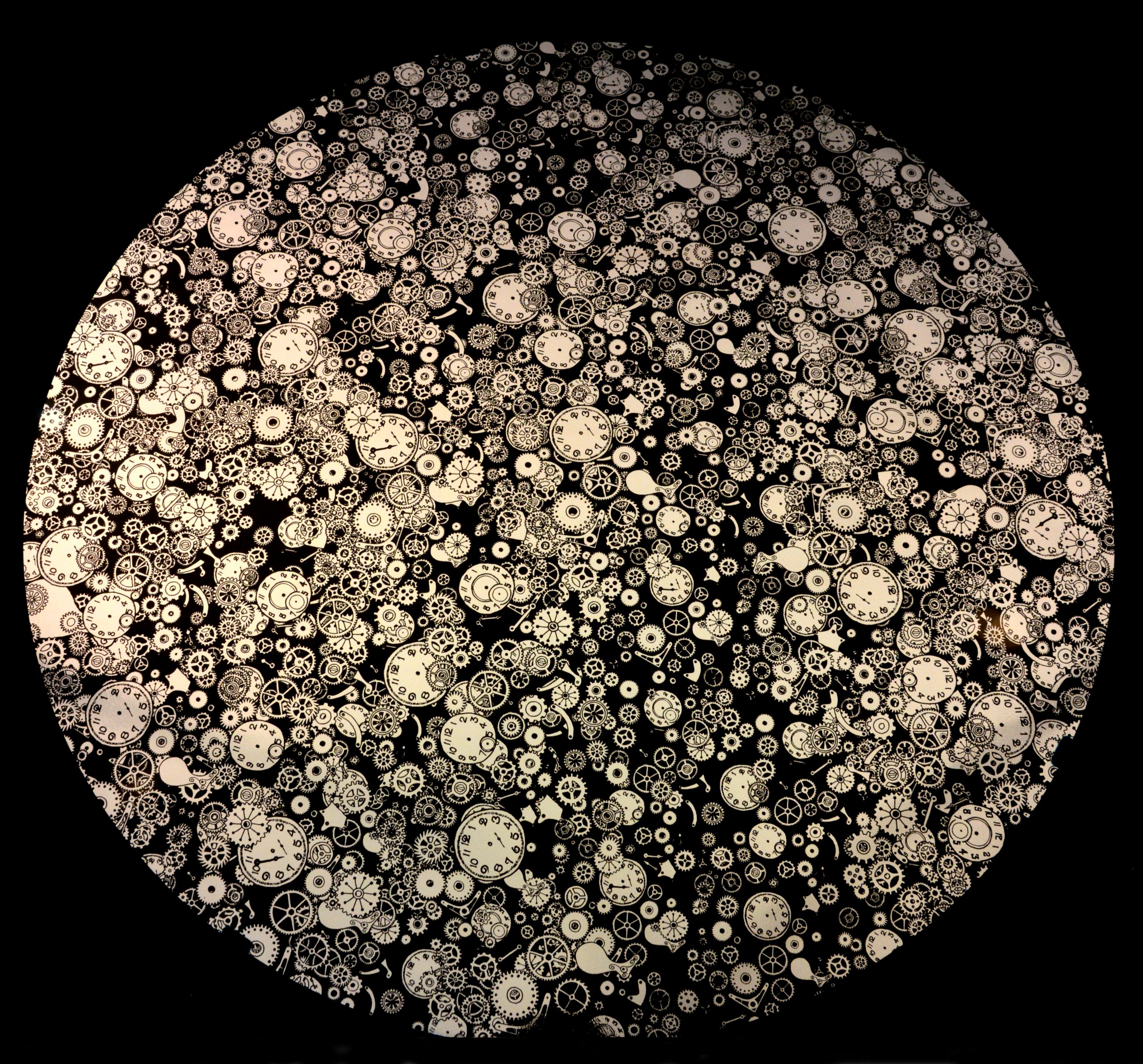 CBS Dichroic Chris Stell Timepieces vetro dicroico artistico