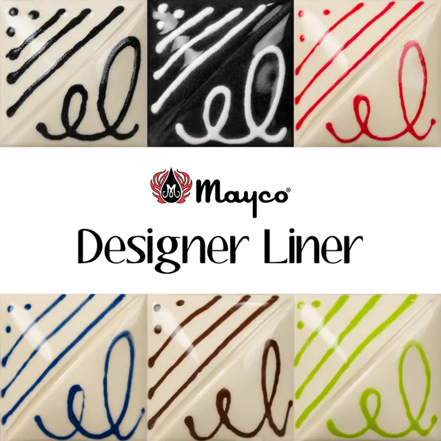 Mayco Designer Liner Kit liner ceramica tratto fine