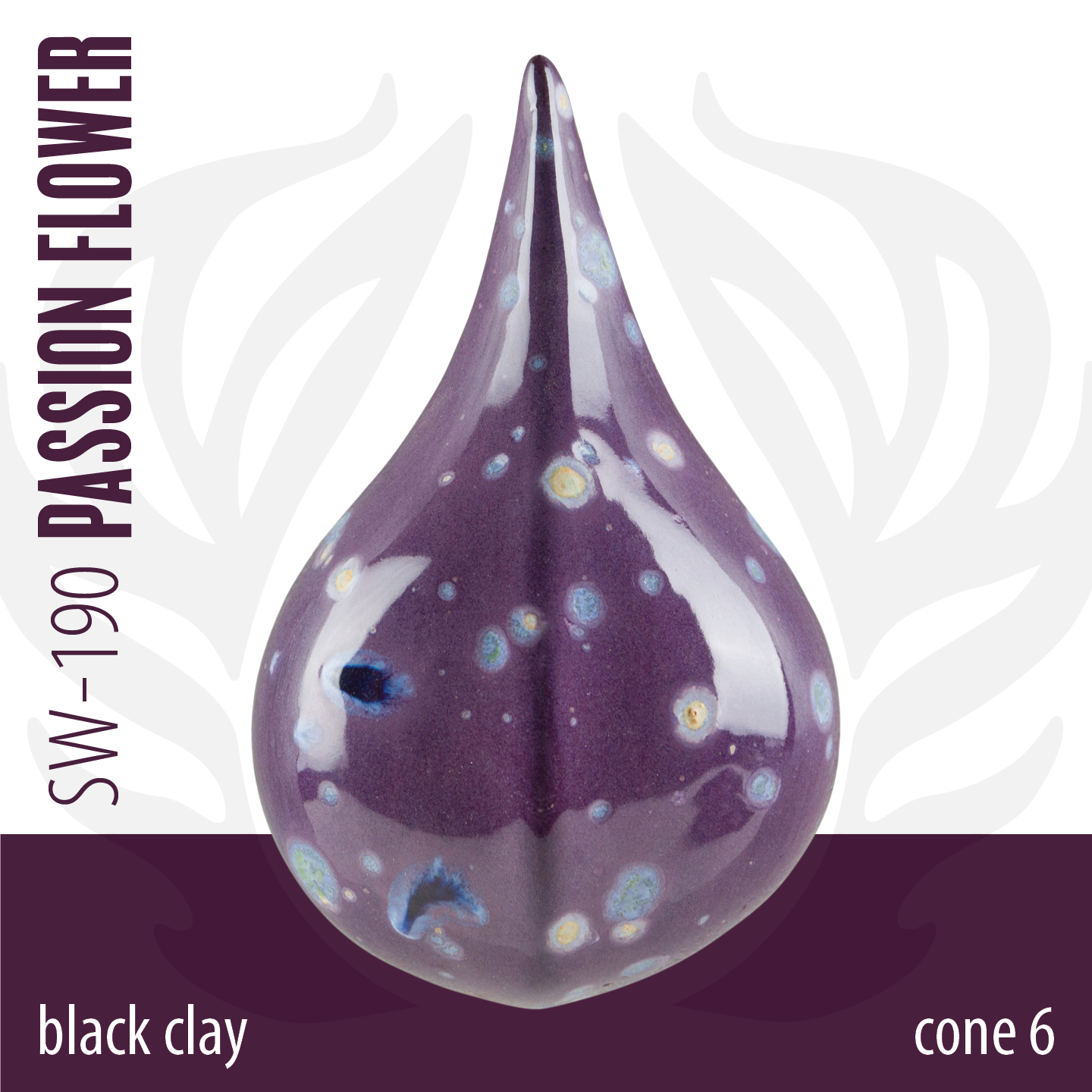 Mayco Foundations Passion Flower smalto ceramica cristalli