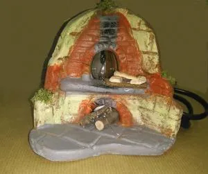 Ditta Montanini Forni Terracotta LFF7 Pane Forno Presepe con Luce