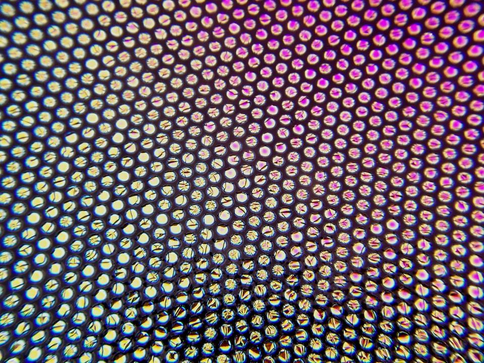 Cbs Dichroic Crinklized Dot 1 vetro dicroico tondo 19 pollici