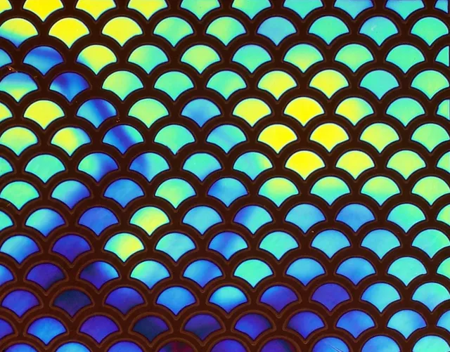 CBS Borderline Scale Cyan Copper vetro dicroico quarto foglio