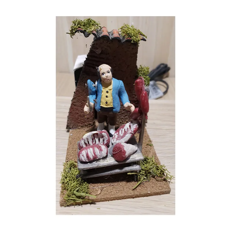 Ditta Montanini Pastori movimento 84428 Macellaio statuina 7 cm