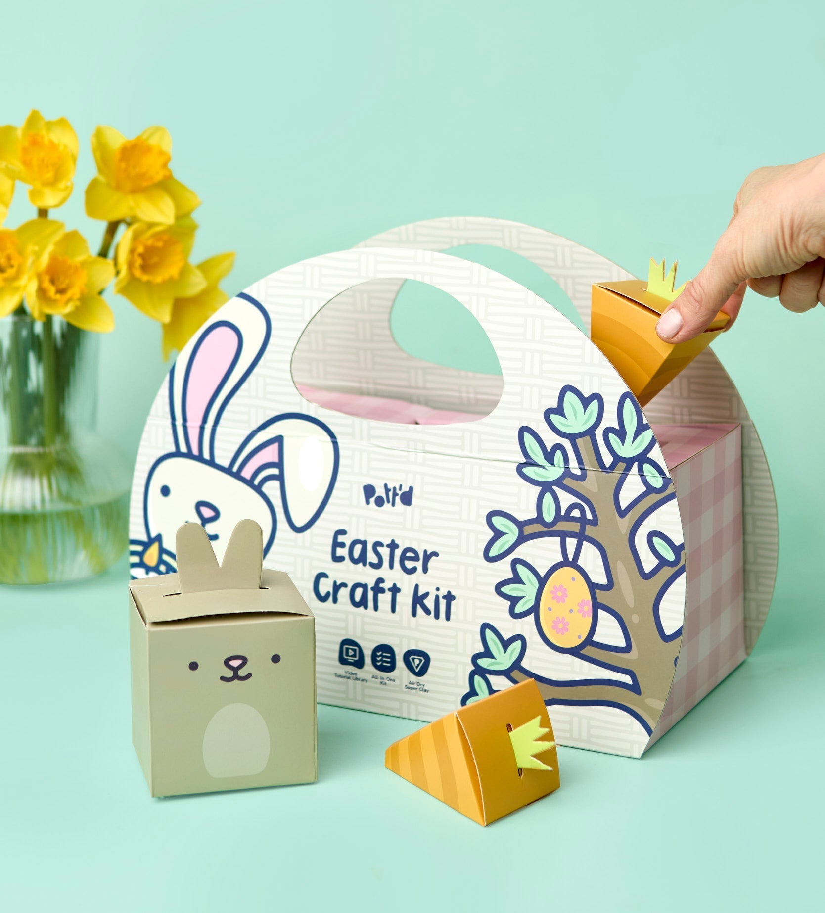 Pott'd Bundles Creative Bunny kit tazze ceramica Pasqua
