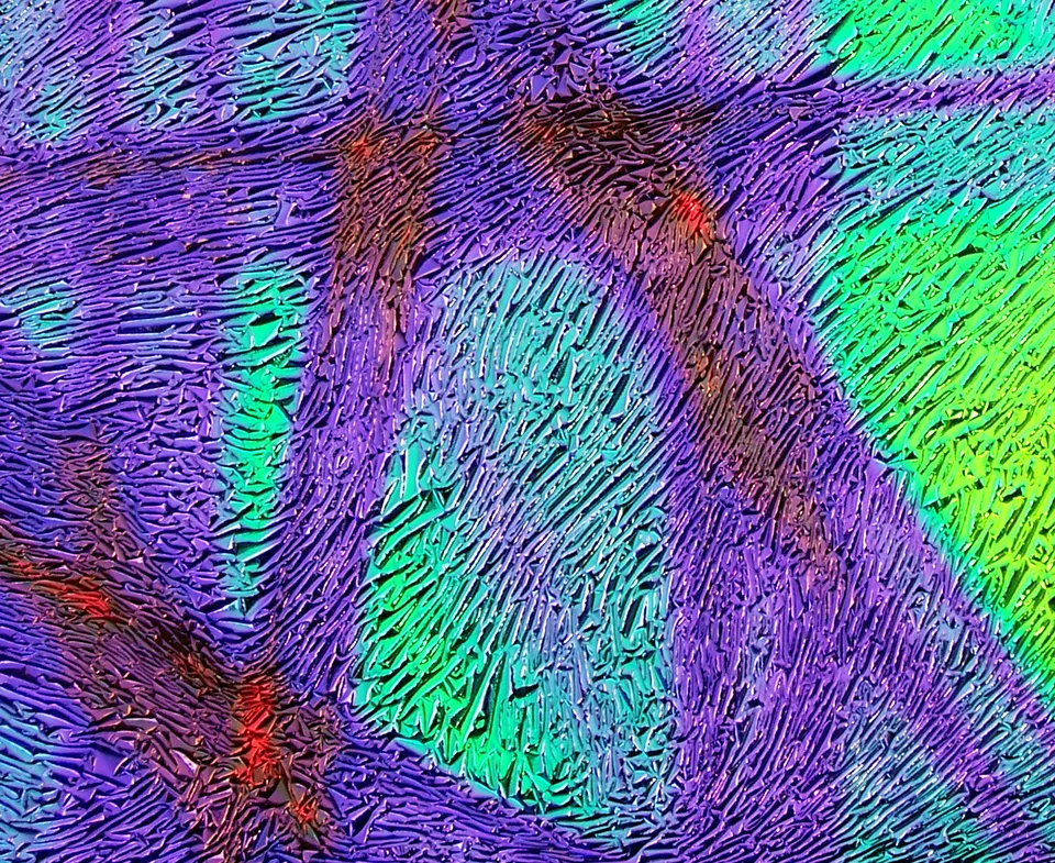 CBS Crinklized Pixie Stix vetro dicroico Blue Gold tondo