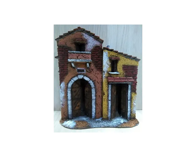 Montanini Casette in Sughero M9 Casa Sughero Casetta Presepe h28