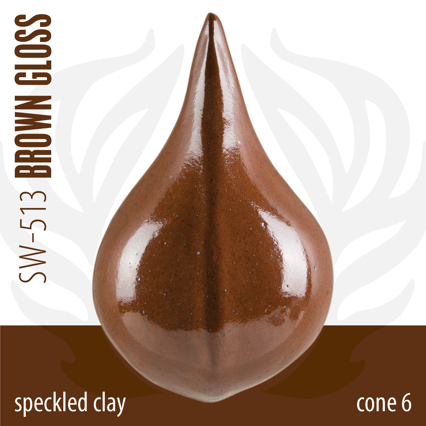 Mayco Foundations Brown Gloss smalto ceramica marrone lucido